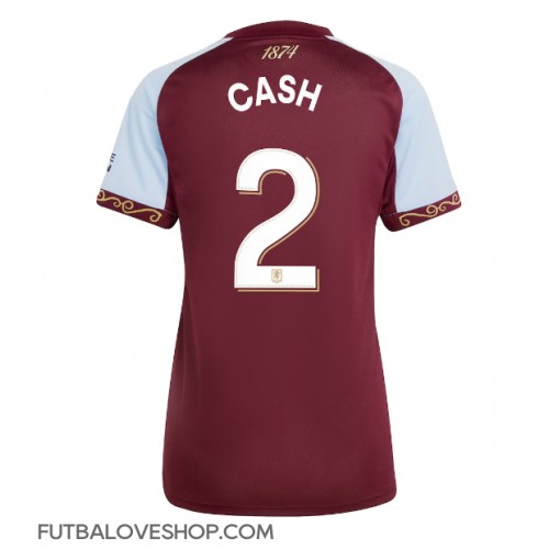 Dres Aston Villa Matty Cash #2 Domáci pre Ženy 2025-26 Krátky Rukáv